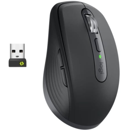 Ratón Inalámbrico Logitech MX Anywhere 3S For Business/ Batería recargable/ Hasta 8000 DPI/ Grafito